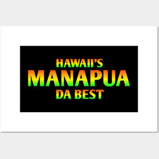 Hawaii t-shirt designs MANAPUA Posters and Art